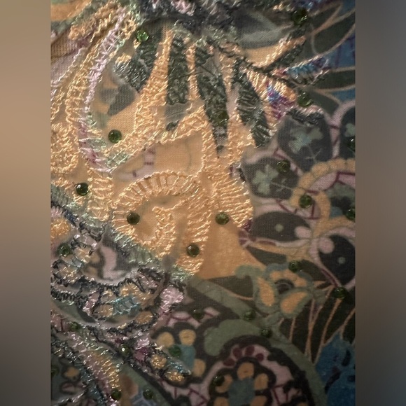 Multiples brand shirt with lace detailing - multicolored size S - 3/4 sleeve - Picture 4 of 5